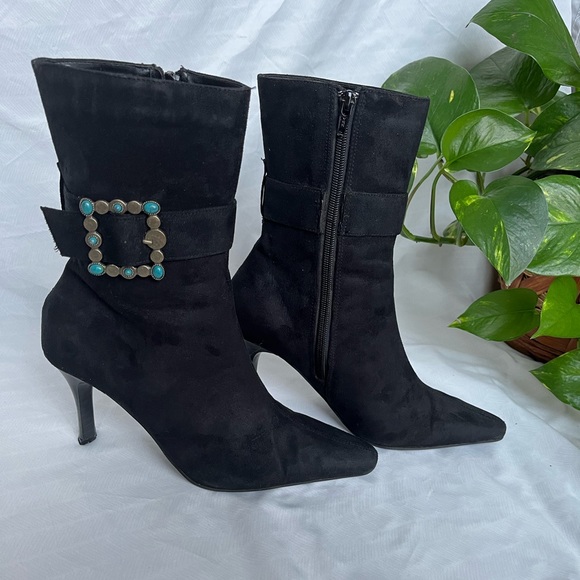 Marie Claire Ankle Boots Size 6 with Vintage Buckle - Picture 5 of 7